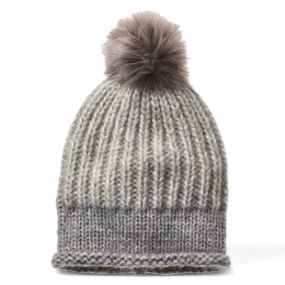 NWT ATHLETA Lizette BEANIE GREY Wool 16064 - Picture 1 of 4